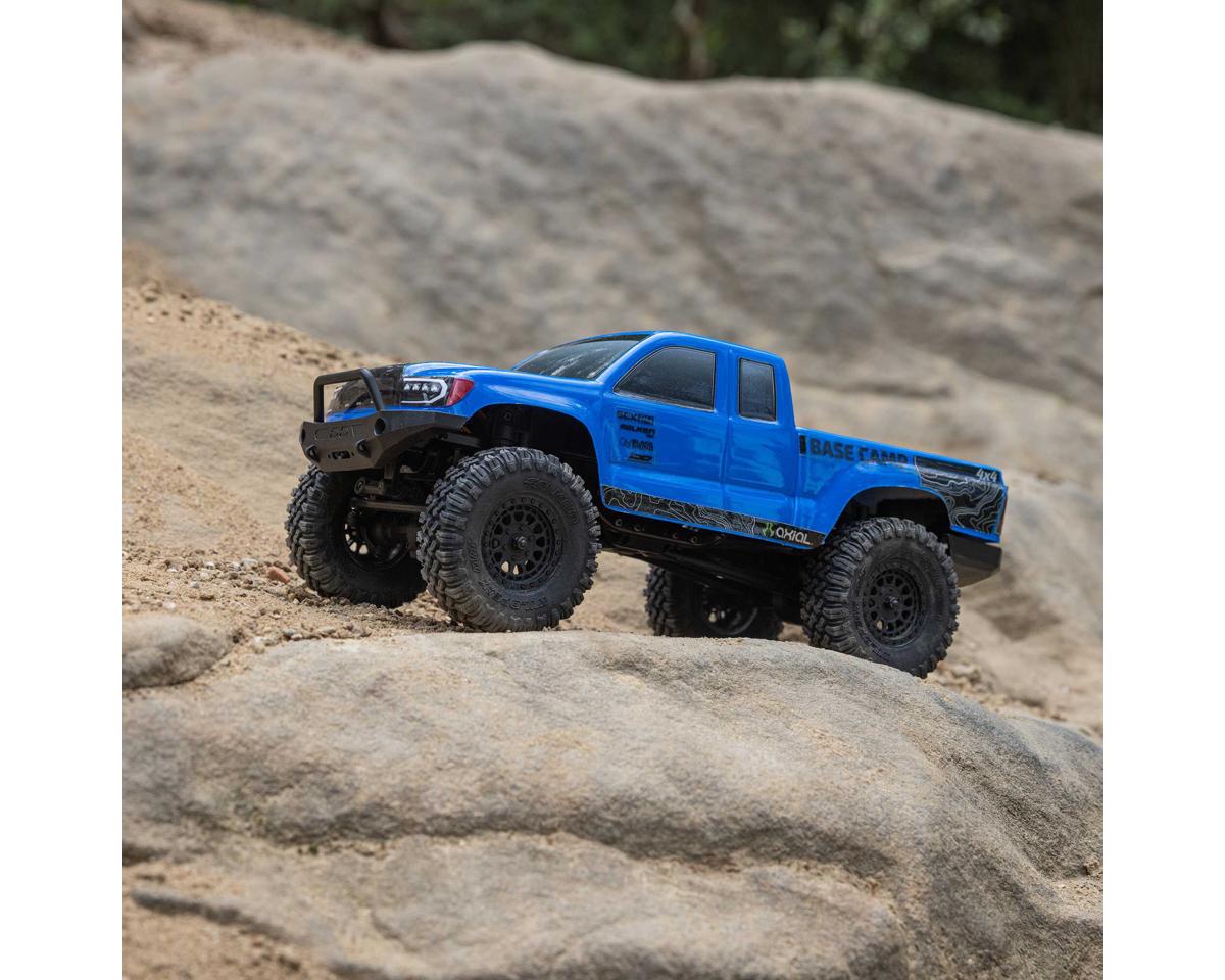 Axial SCX24 Base Camp 1/24 4WD RTR Scale Mini Crawler (Blue) w/2.4GHz Radio, Battery & Charger