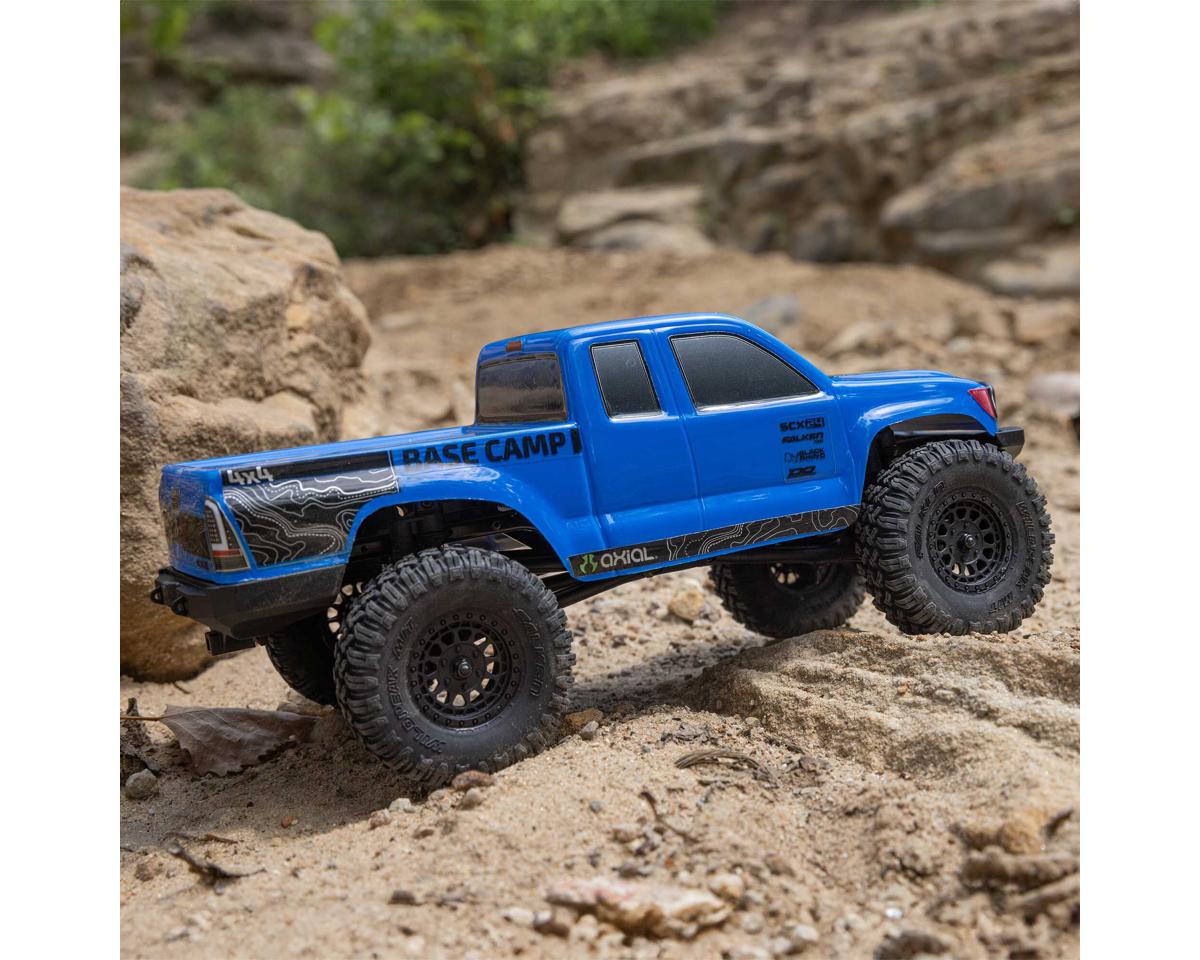 Axial SCX24 Base Camp 1/24 4WD RTR Scale Mini Crawler (Blue) w/2.4GHz Radio, Battery & Charger