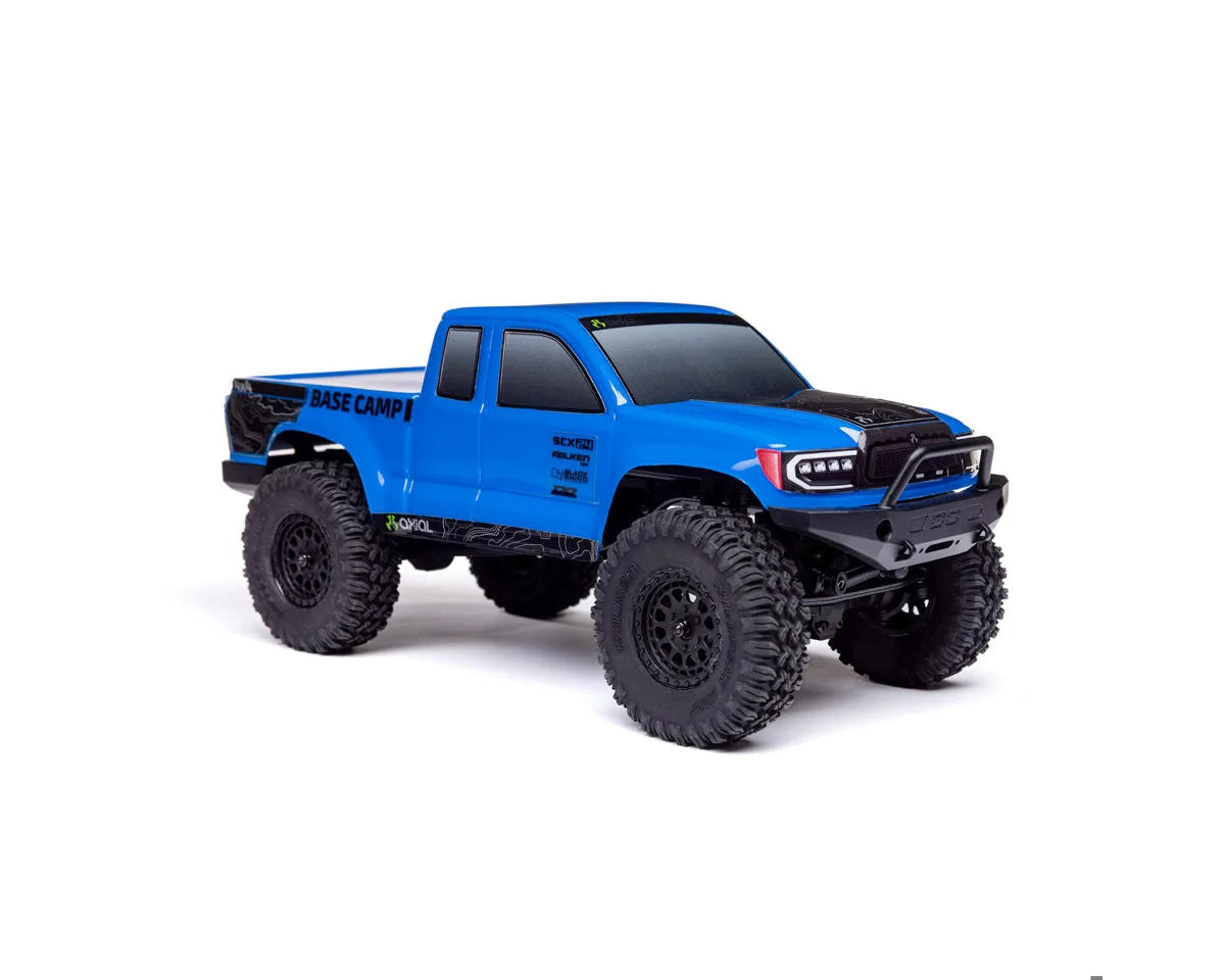 Axial SCX24 Base Camp 1/24 4WD RTR Scale Mini Crawler (Blue) w/2.4GHz Radio, Battery & Charger