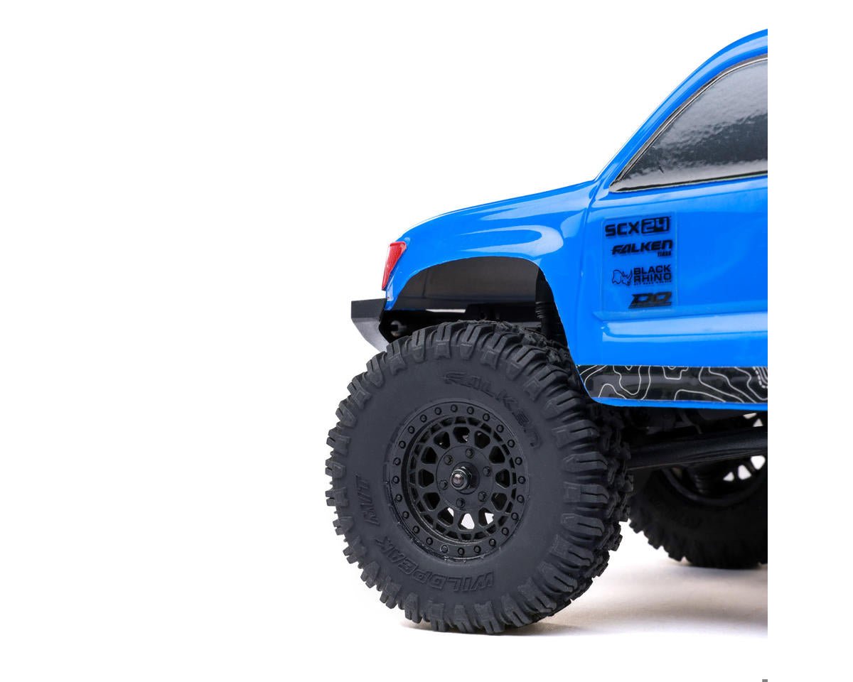 Axial SCX24 Base Camp 1/24 4WD RTR Scale Mini Crawler (Blue) w/2.4GHz Radio, Battery & Charger
