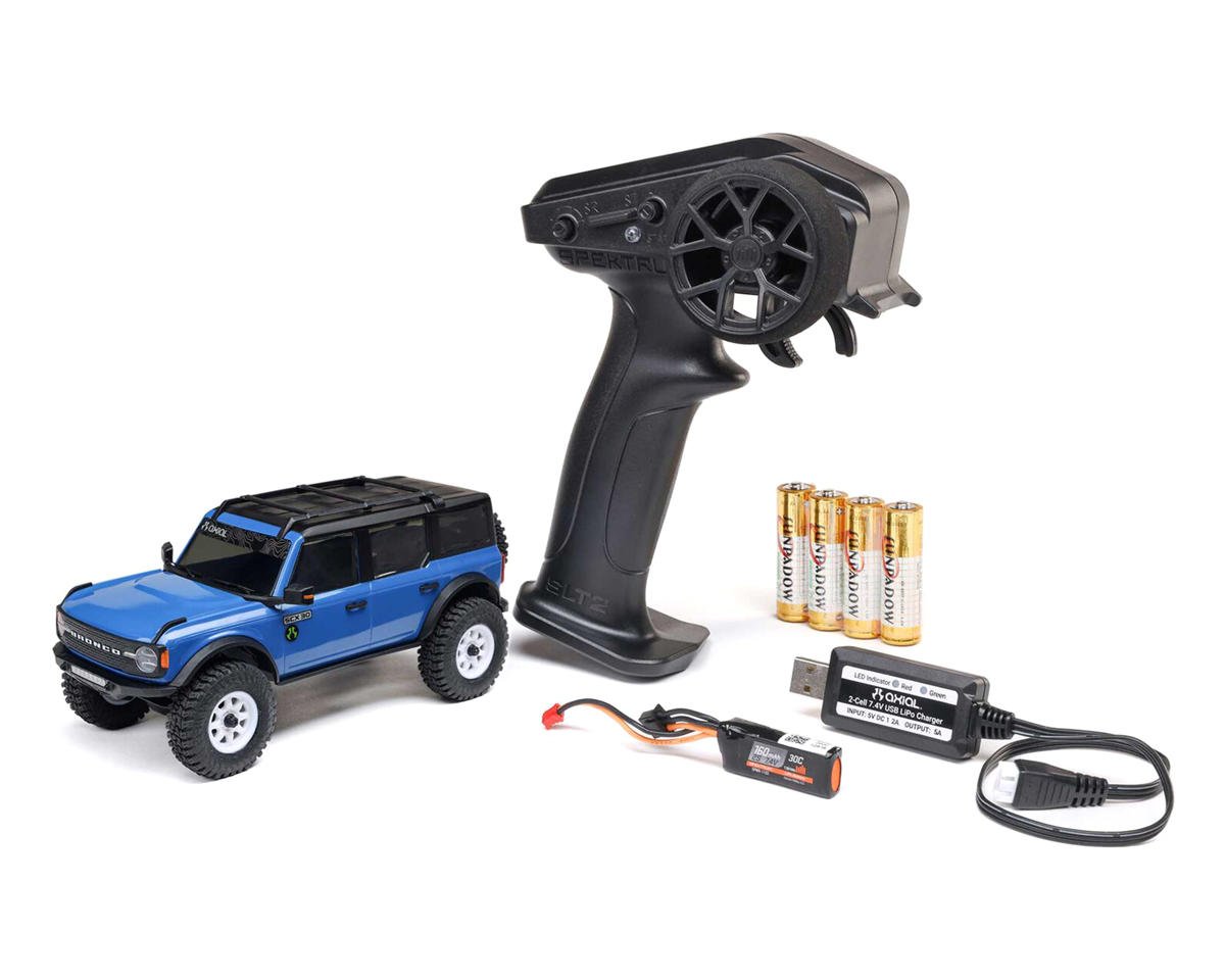 Axial SCX30 Ford Bronco 1/30 4WD RTR Scale Mini Crawler w/2.4GHz Radio, Battery & Charger