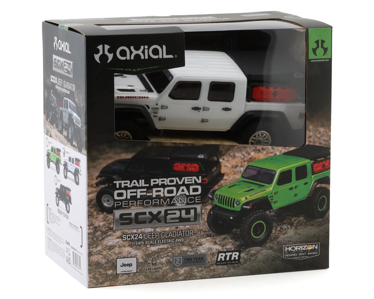 Axial SCX24 Jeep JT Gladiator 1/24 4WD RTR Scale Mini Crawler w/2.4GHz Radio