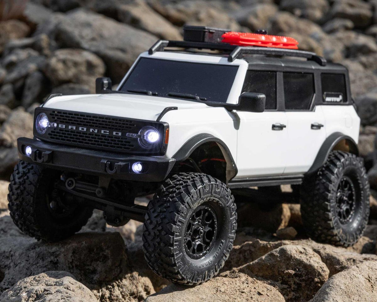 Axial 1/24 SCX24 Ford Bronco 4X4 RTR Brushed Rock Crawler White