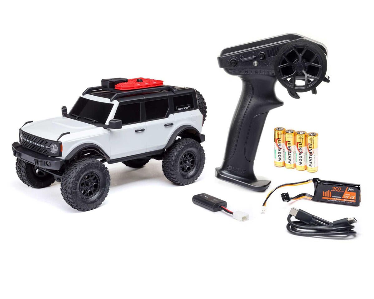 Axial 1/24 SCX24 Ford Bronco 4X4 RTR Brushed Rock Crawler White