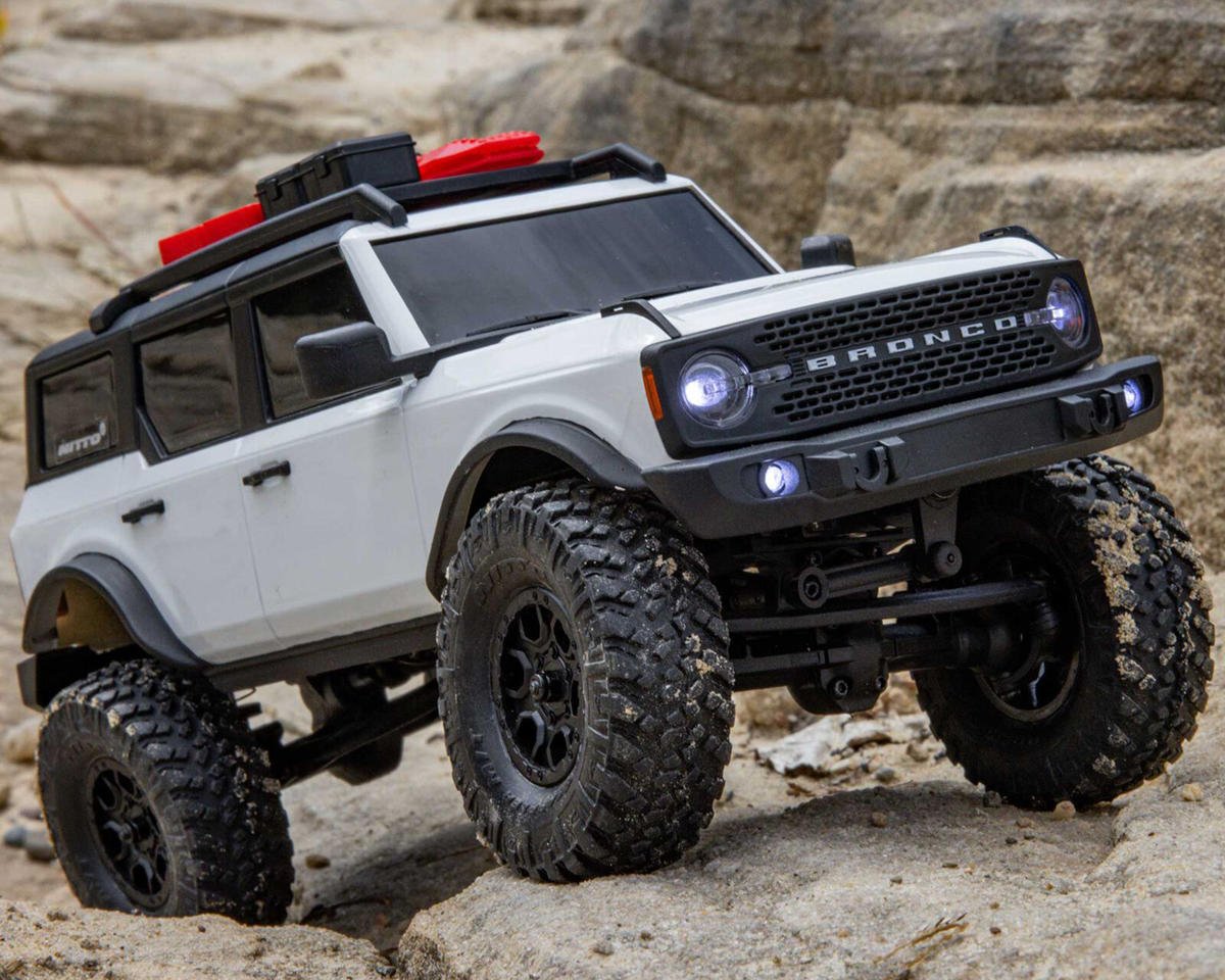 Axial 1/24 SCX24 Ford Bronco 4X4 RTR Brushed Rock Crawler White