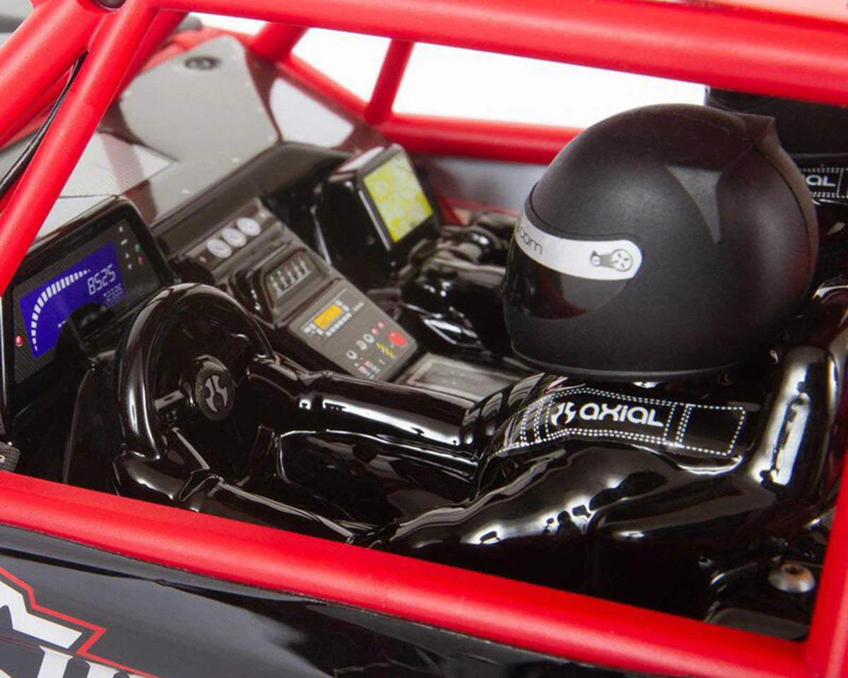 Axial Capra 1.9 4WS Unlimited Trail Buggy 1/10 RTR 4WD Rock Crawler (Red) w/DX3 2.4GHz Radio