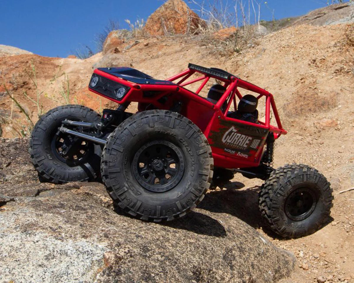 Axial Capra 1.9 4WS Unlimited Trail Buggy 1/10 RTR 4WD Rock Crawler (Red) w/DX3 2.4GHz Radio