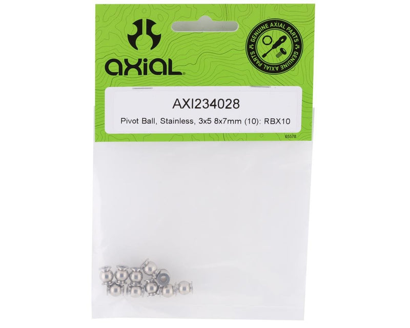 Axial 3x6.8x7mm Stainless Pivot Ball (10) For 1/10 RBX10 Ryft