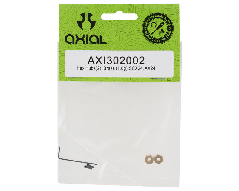 Axial AX24/SCX24 Brass Hex Hubs (2) (1g)