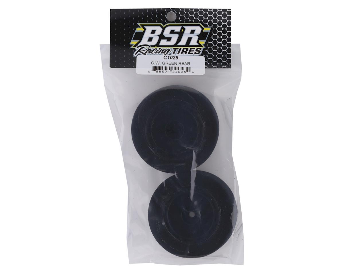 BSR Racing Custom Works Dirt Oval Rear Mounted Foam Tires (2) (Green)