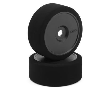 BSR Racing 1/8 Pre-Mounted GT Foam Tires (Black) (2) w/17mm Hex