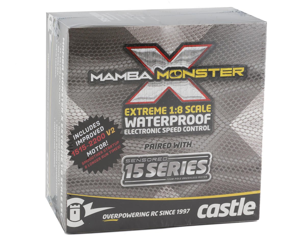 Castle Creations Monster X 1/8 Brushless Combo w/1515 V2 Sensored Motor (2200Kv)