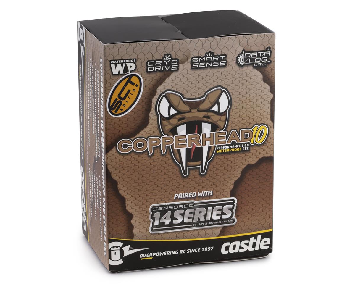 Castle Creations Copperhead 10 Waterproof 1/10 Sensored Combo w/1410 (3800Kv) (SCT Edition)
