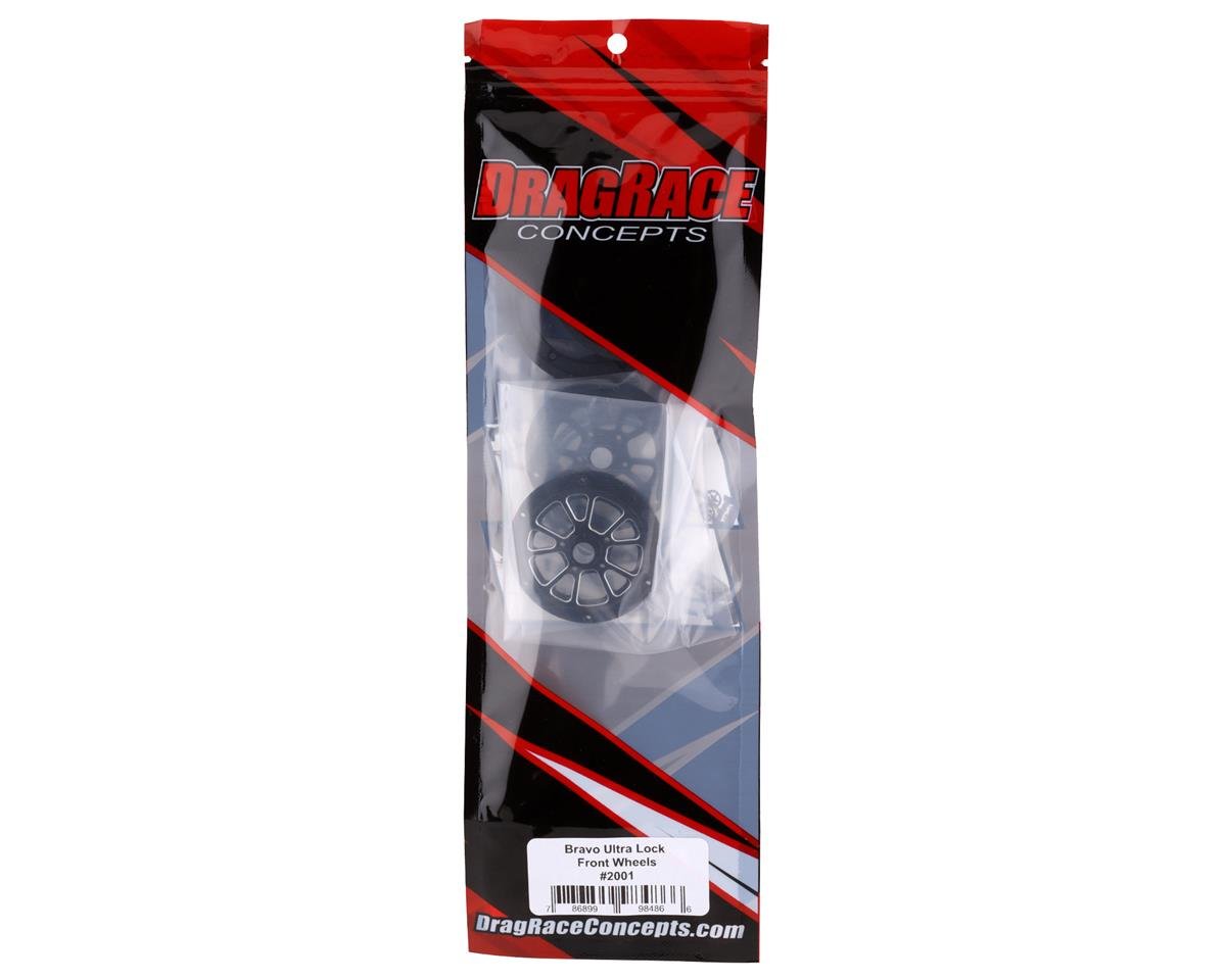 DragRace Concepts Bravo Ultra Lock Front Wheels (Black) (2)
