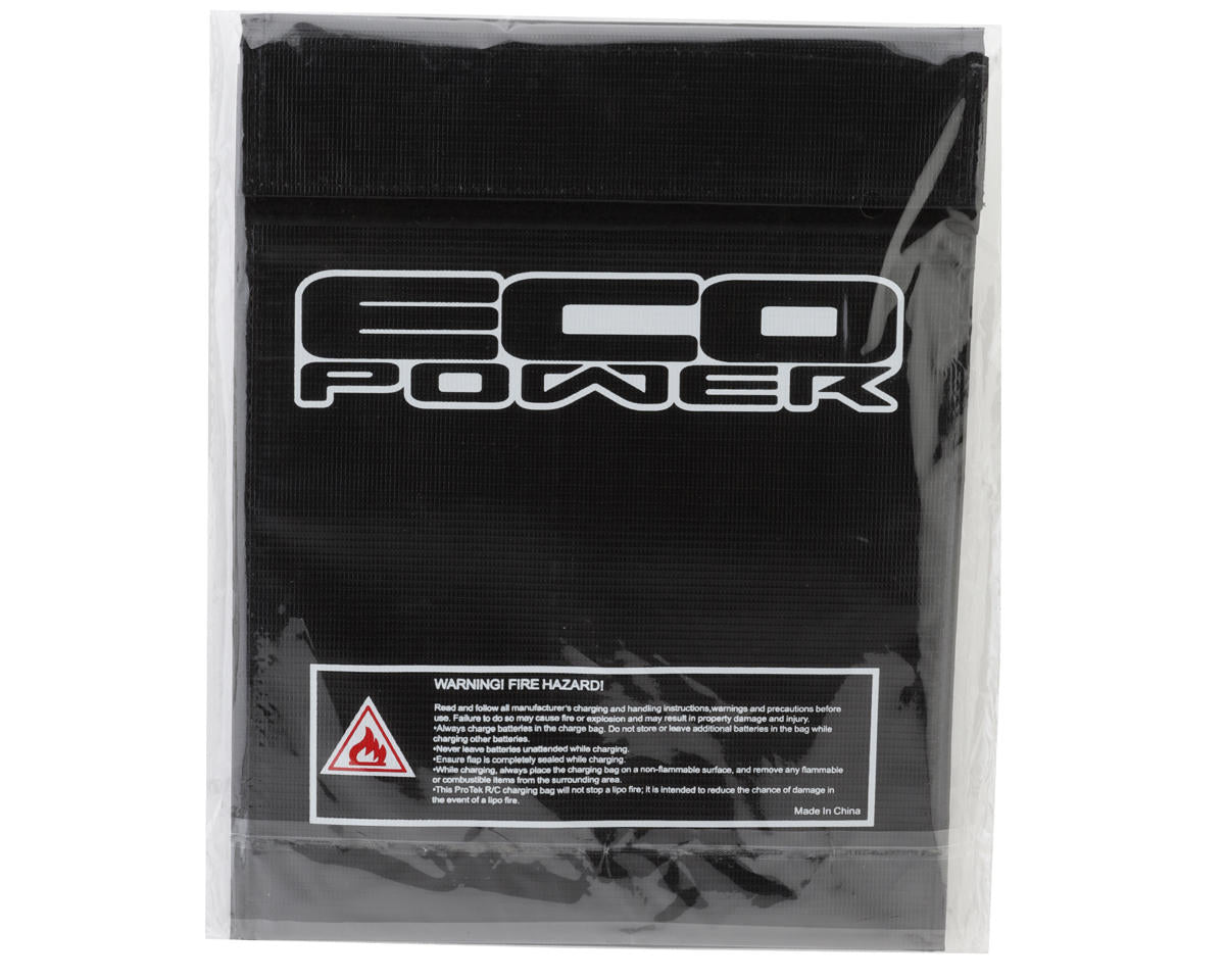 EcoPower Flame Resistant LiPo Charging Bag (Large, 23x30cm)