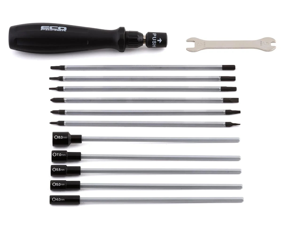 EcoPower 19-Piece Metric RC Essential Tool Set w/Carrying Case