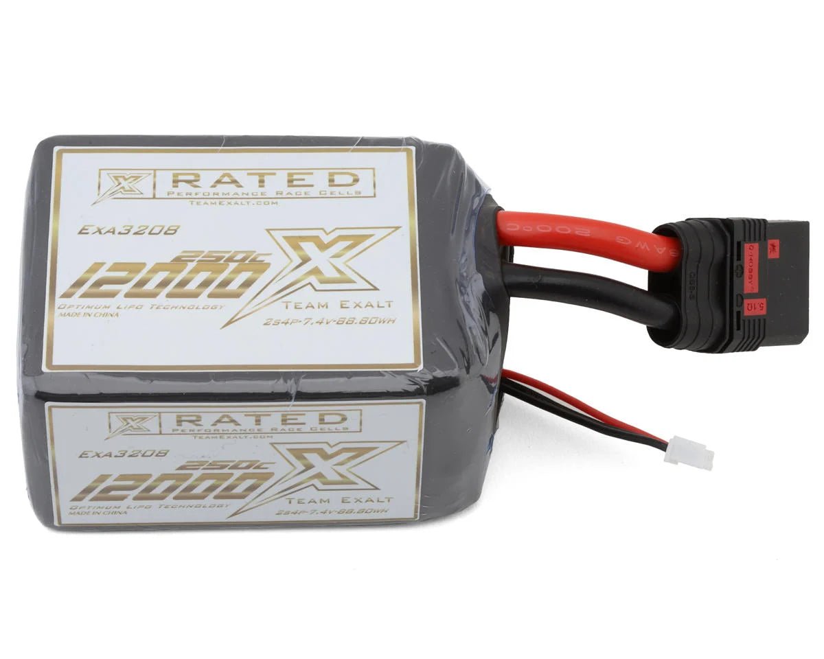 Team Exalt "X-Rated" Drag Race 2S 250C LiPo Battery (7.4V/12,000mAh) w/QS8 Connector