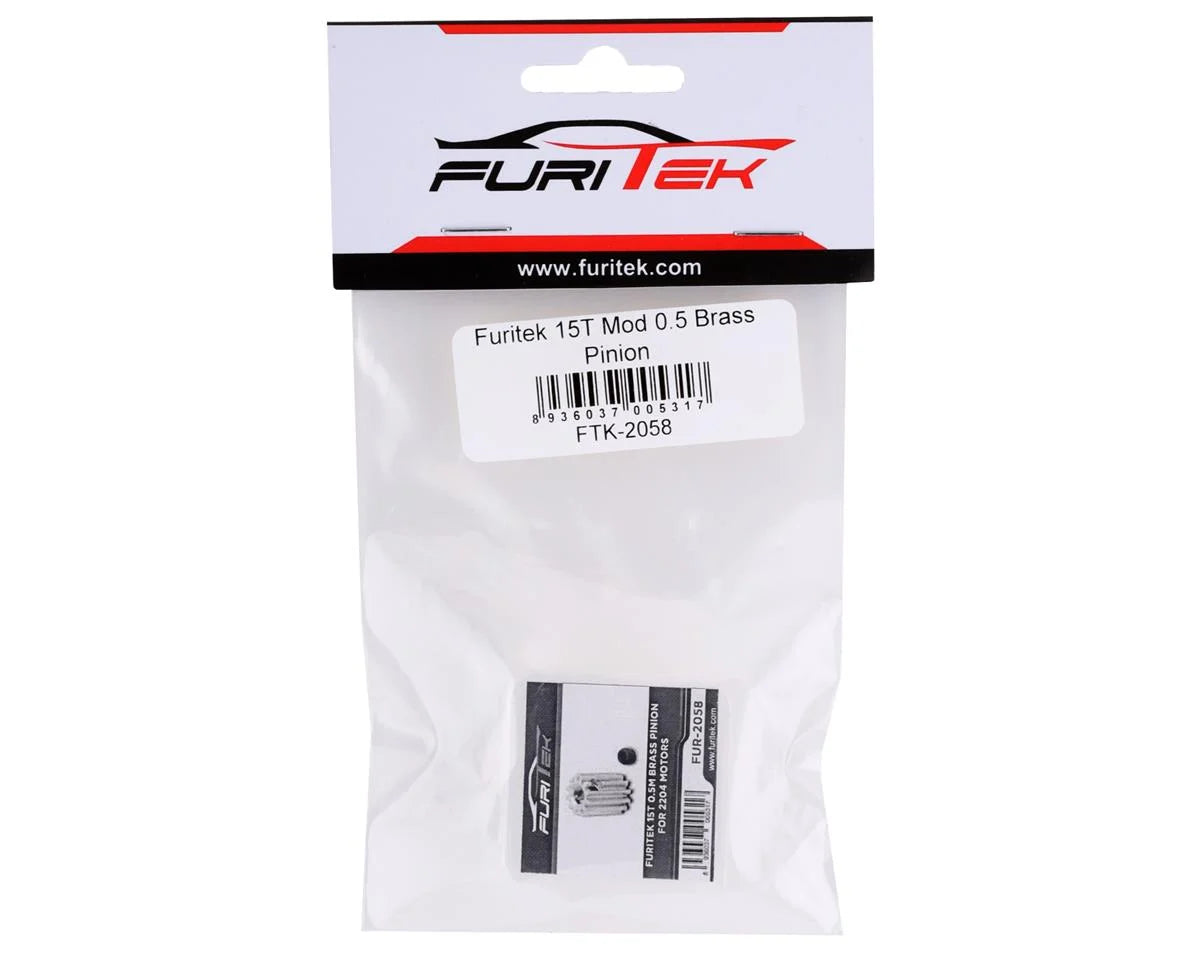 Furitek 15T Mod 0.5 Brass Pinion Gear
