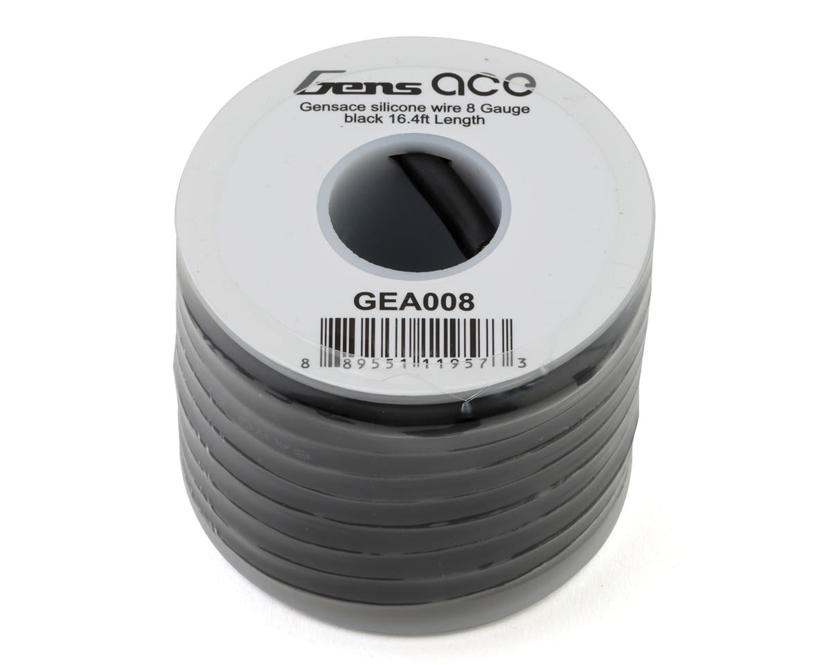 Gens Ace Silicone Wire (8AWG) (Black) (1 Feet)