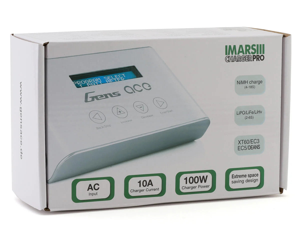 Gens Ace IMars III Pro Smart Balance AC Battery Charger (6S/10A/100W)