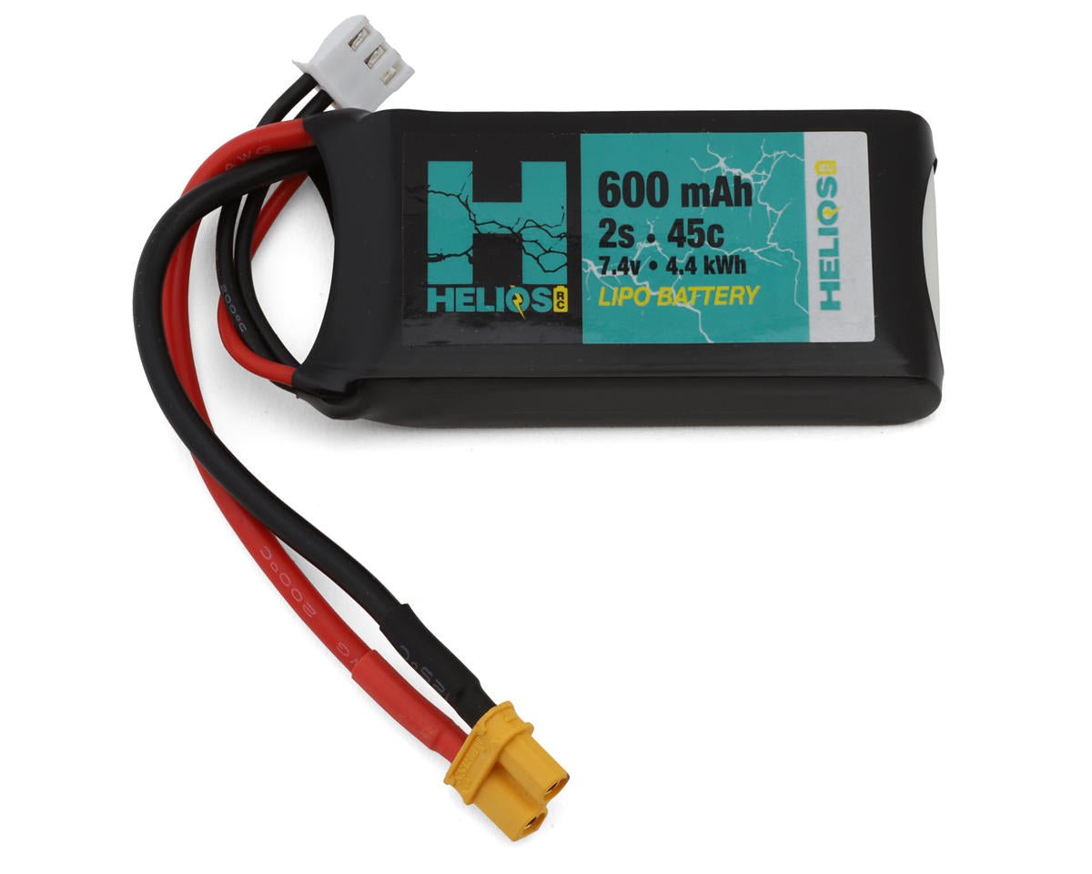 Helios RC 2S 45C LiPo Battery (7.4V/600mAh) w/XT30 Connector