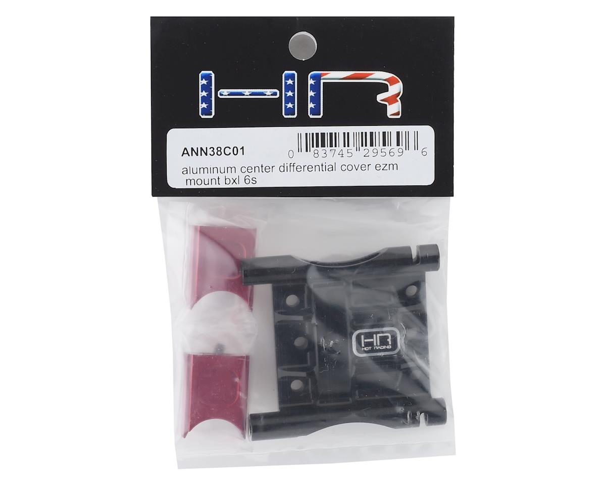 Hot Racing Arrma 6S Aluminum Center Differential Cover EZM Mount (Black)