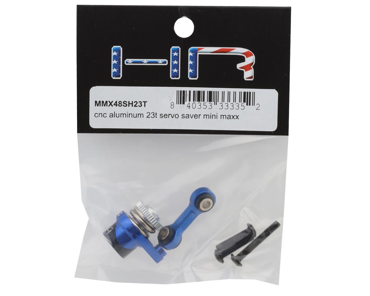 Hot Racing Aluminum Servo Saver for Traxxas® Mini Maxx® (Blue) (23T)