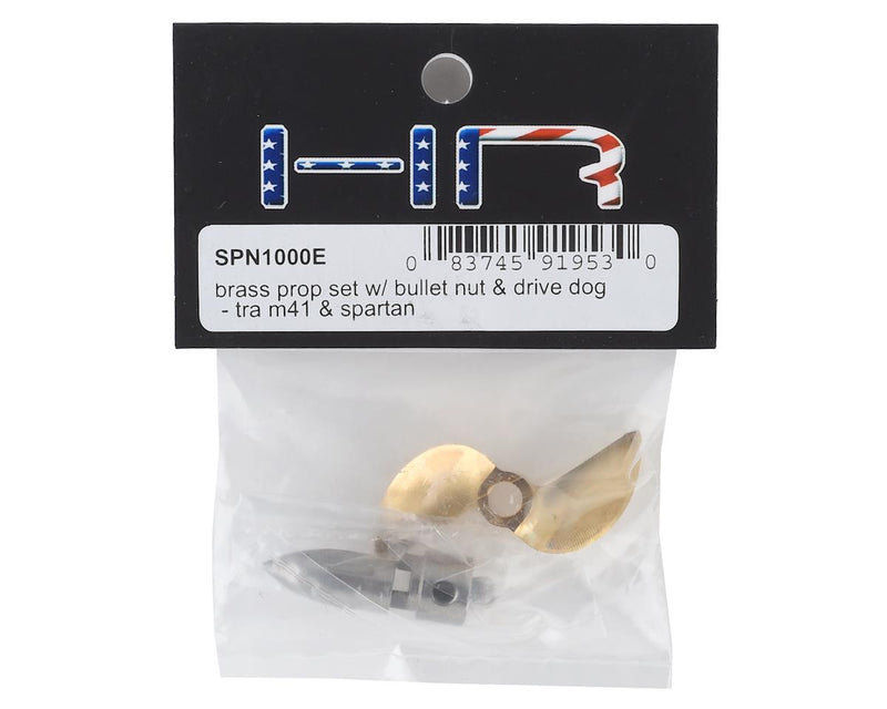 Hot Racing Brass Prop Set with Bullet Nut & Drive Dog: Traxxas M41, Spartan