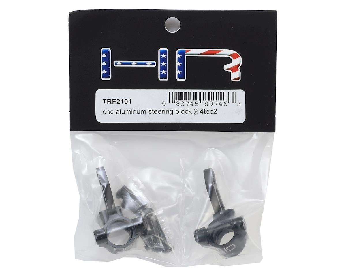 Hot Racing Aluminum 4-Tec 2.0 Steering Block (Black) (2)