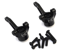 Hot Racing Aluminum 4-Tec 2.0 Steering Block (Black) (2)