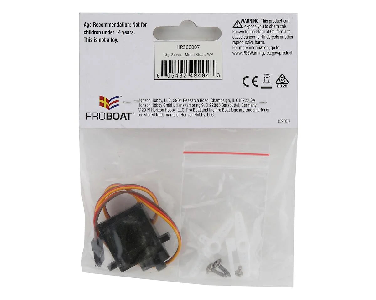 Horizon 13g Waterproof Metal Gear Servo