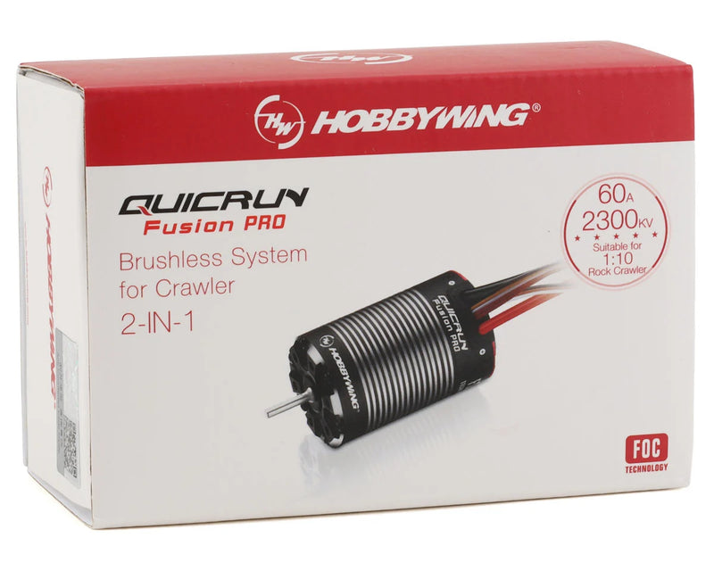 Hobbywing QuicRun Fusion Pro FOC 2-in-1 ESC & Motor System (2300Kv)