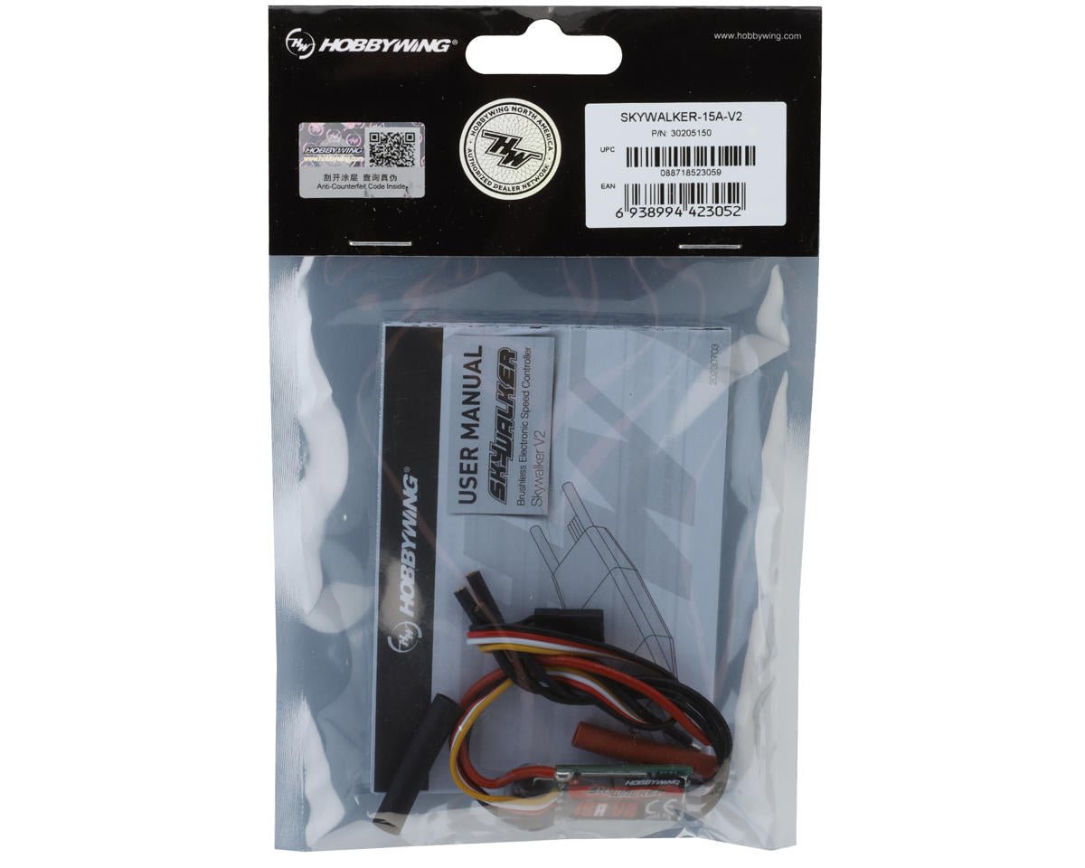 Hobbywing Skywalker V2 15Amp Brushless ESC