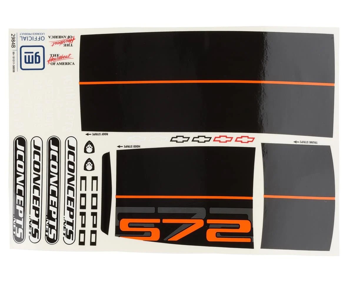 JConcepts 2022 Chevrolet Copo Camaro Street Eliminator Drag Racing Body (Clear)