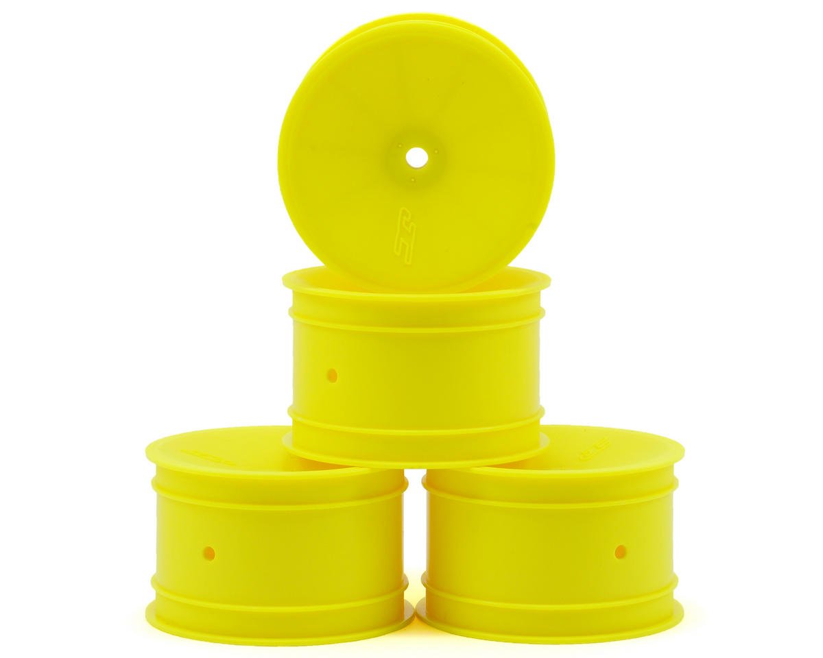 JConcepts 12mm Hex Mono 2.2 Rear Wheels (Yellow) (4) (B7/B6/B74/RB6)