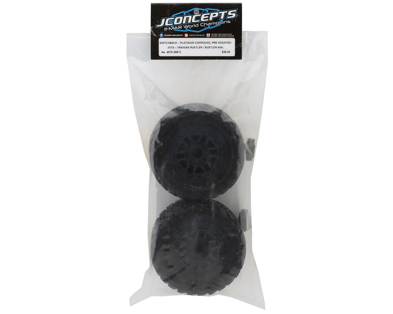 JConcepts Switchback 2.8" Pre-Mounted Tires(Platinum) 2wd 4x4 Rustler