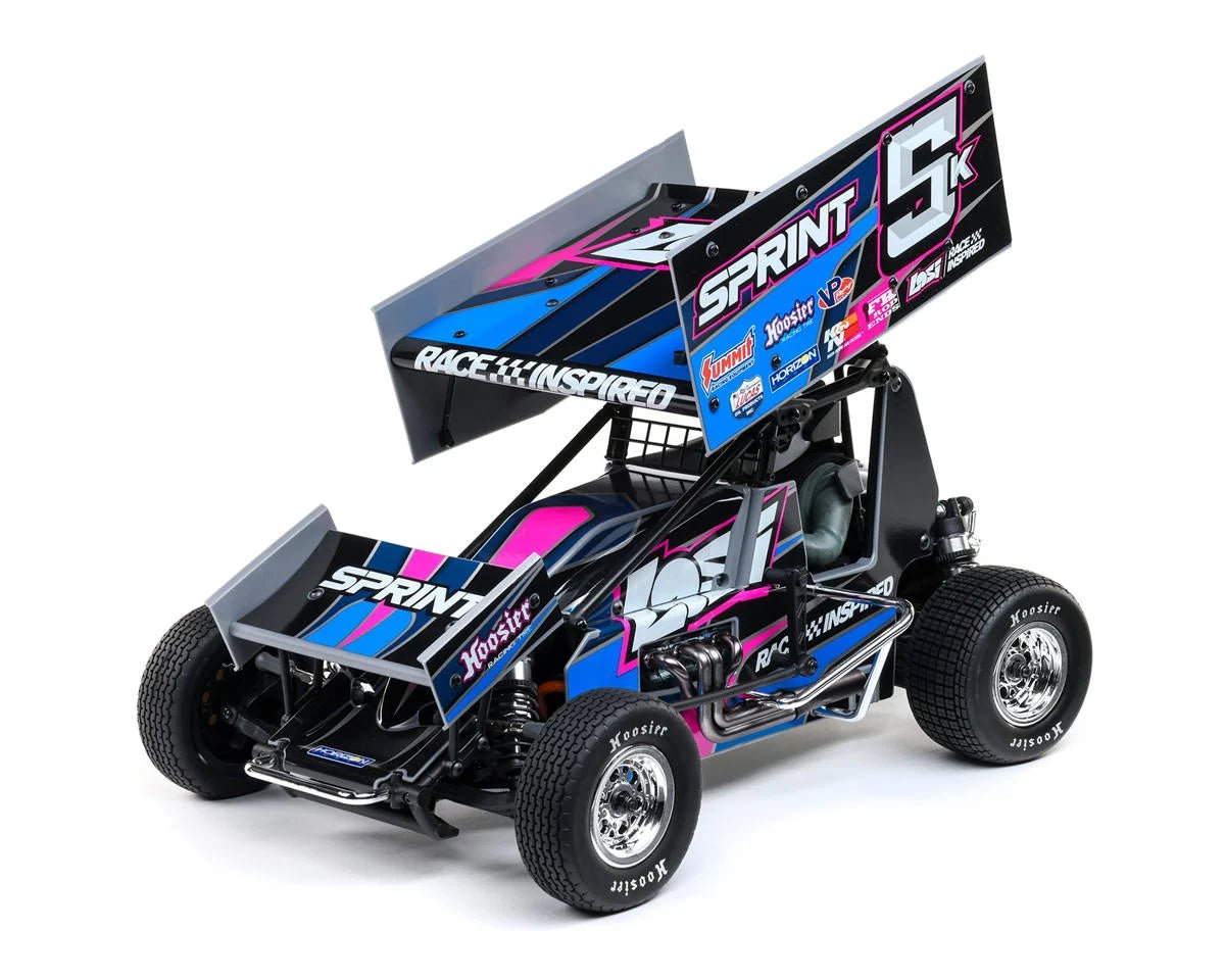 Losi 22S 1/10 Brushless 2WD RTR Sprint Car (Blue) w/SLT2 2.4GHz Radio