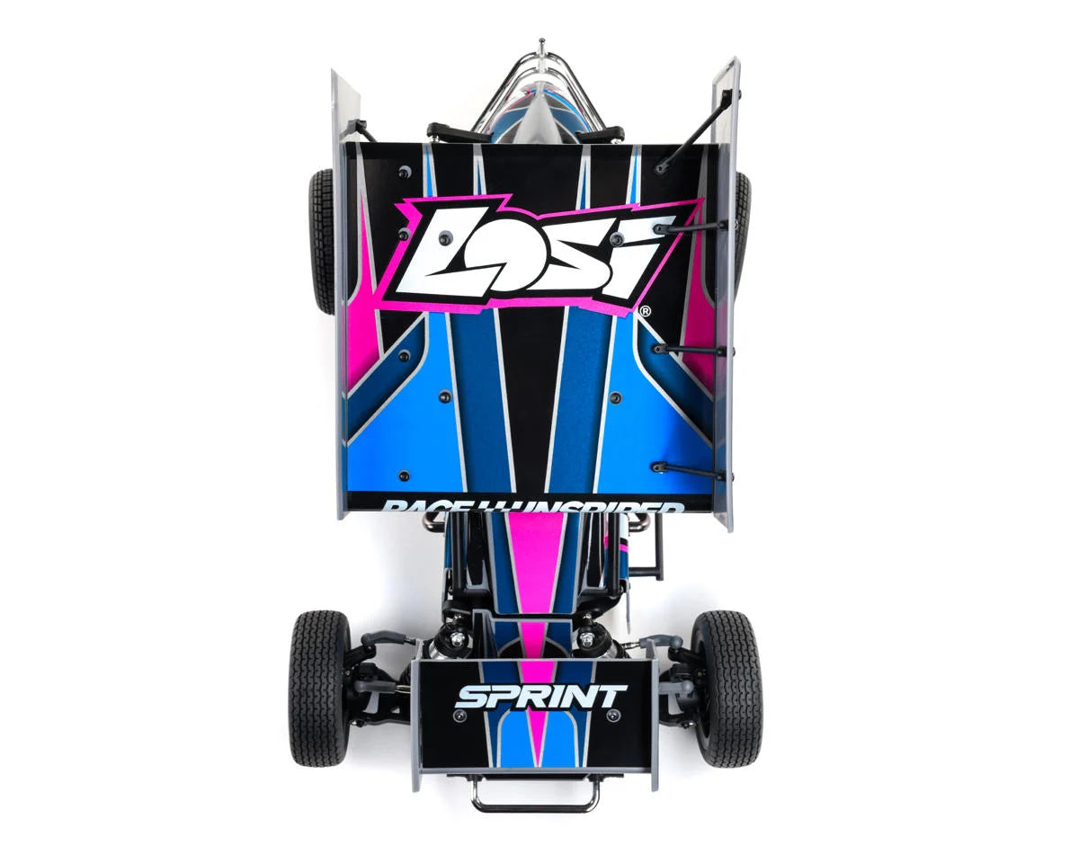Losi 22S 1/10 Brushless 2WD RTR Sprint Car (Blue) w/SLT2 2.4GHz Radio