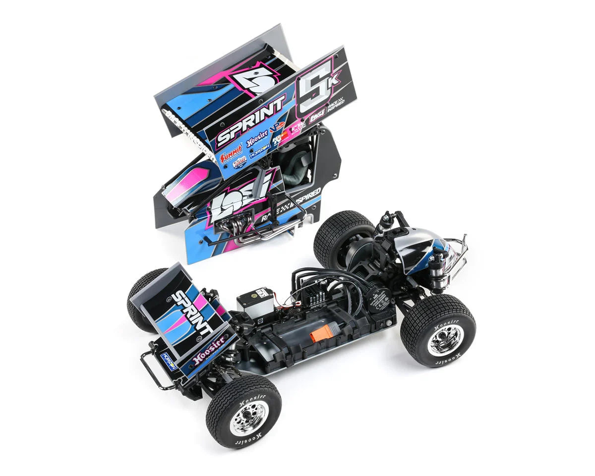 Losi 22S 1/10 Brushless 2WD RTR Sprint Car (Blue) w/SLT2 2.4GHz Radio