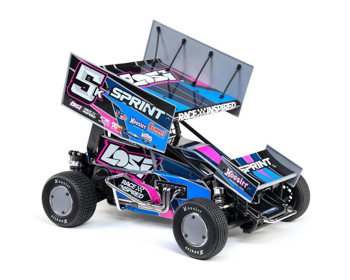 Losi 22S 1/10 Brushless 2WD RTR Sprint Car (Blue) w/SLT2 2.4GHz Radio
