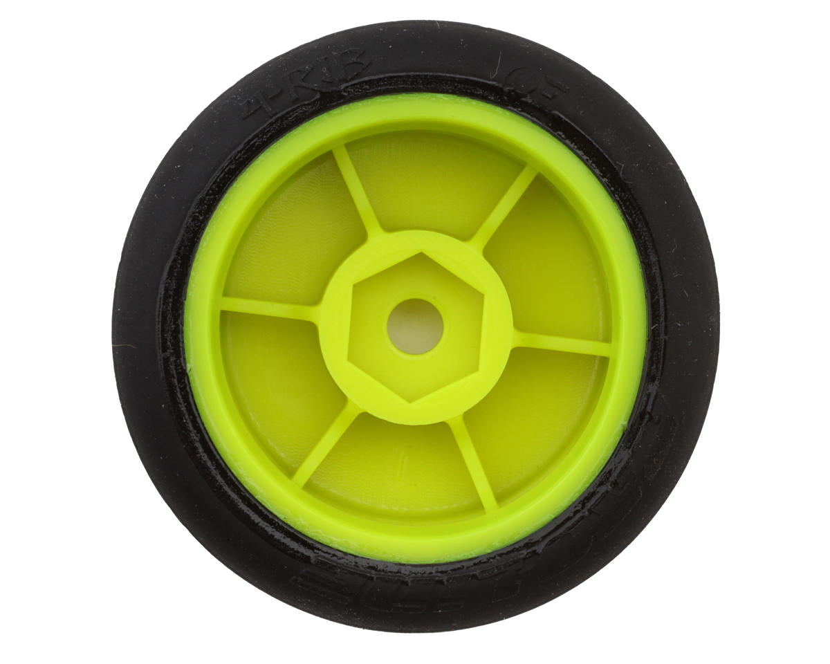 Losi Micro-B Pre-Mounted Tires (Yellow) (4)