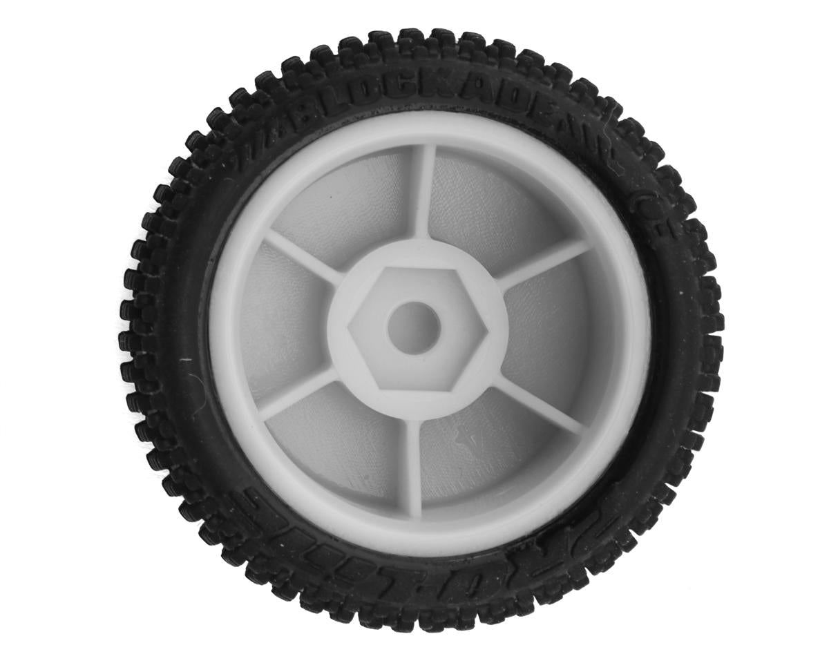 Losi Micro-B Pre-Mounted Tires (White) (4)