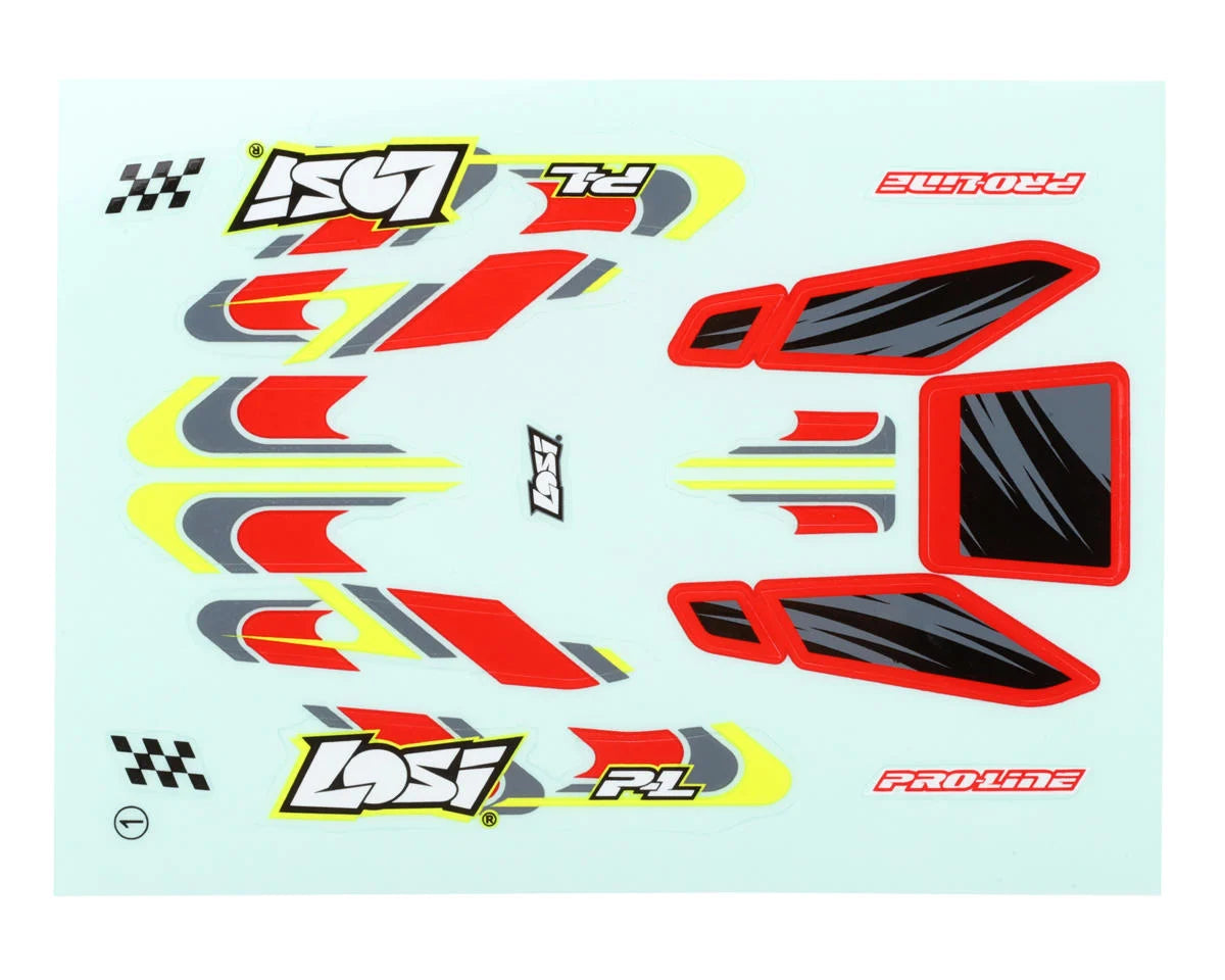 Losi Micro-B Pre-Cut Buggy Body (Clear) w/Wing & Decals