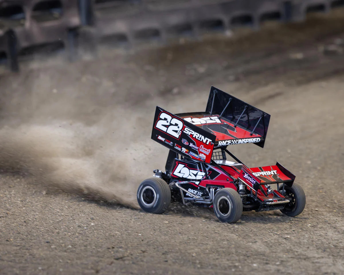 Losi 22S 1/10 Brushless 2WD RTR Sprint Car (Red) w/SLT2 2.4GHz Radio, Battery & Charger