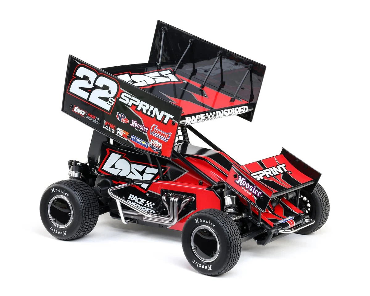 Losi 22S 1/10 Brushless 2WD RTR Sprint Car (Red) w/SLT2 2.4GHz Radio, Battery & Charger
