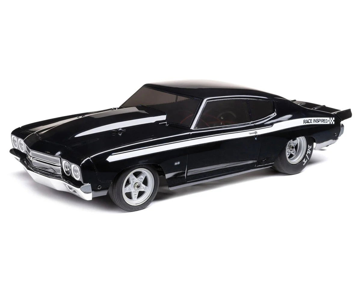 Losi 1/16 1970 Chevelle 2WD RTR Mini No Prep Drag Car (Black) w/2.4GHz Radio, Battery & Charger