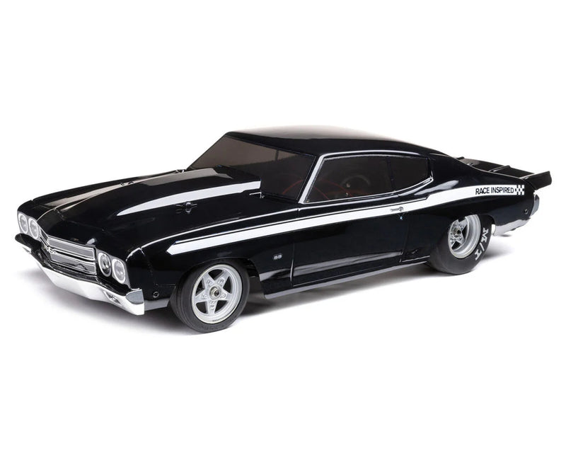 Losi 1/16 1970 Chevelle 2WD RTR Mini No Prep Drag Car (Black) w/2.4GHz Radio, Battery & Charger