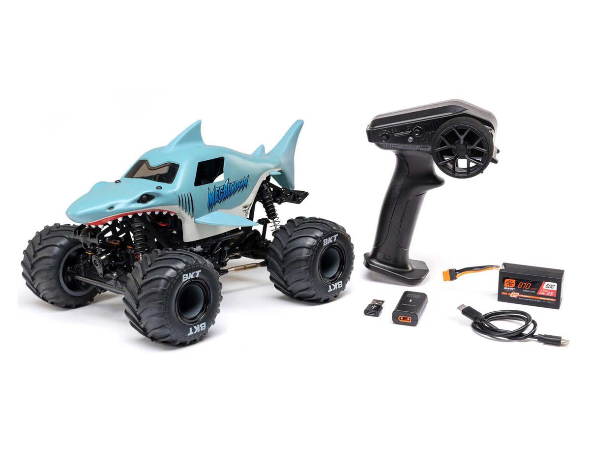 Losi Mini LMT Megalodon™ 1/18 4x4 Brushed RTR Monster Truck w/SLT2 2.4GHz Radio, Battery & Charger