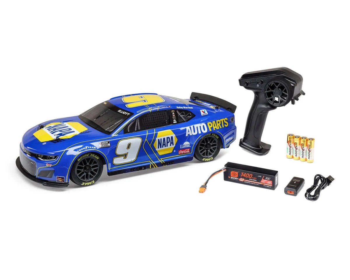 Losi NASCAR #9 Chevy Camaro ZL1 1/12 2S AWD RTR On-Road Car (Chase Elliot) w/2.4GHz Transmitter, Battery, & Charger
