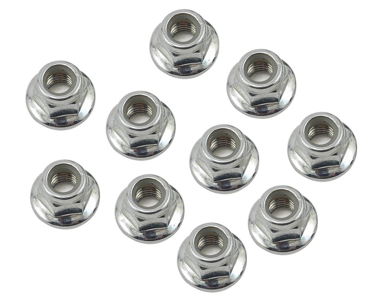 Losi 5x0.8mm Flanged Serrated Lock Nut (10)